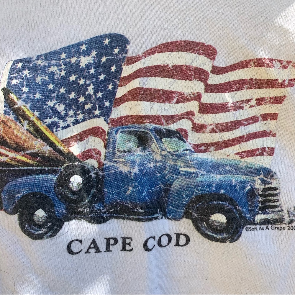 Swapped at local clothing swap: Crop top - Cape Cod, America, July 4th - Picture 5 of 7